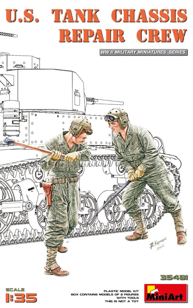 1/35 US Tank Chassis Repair Crew (2 fig.&tools)