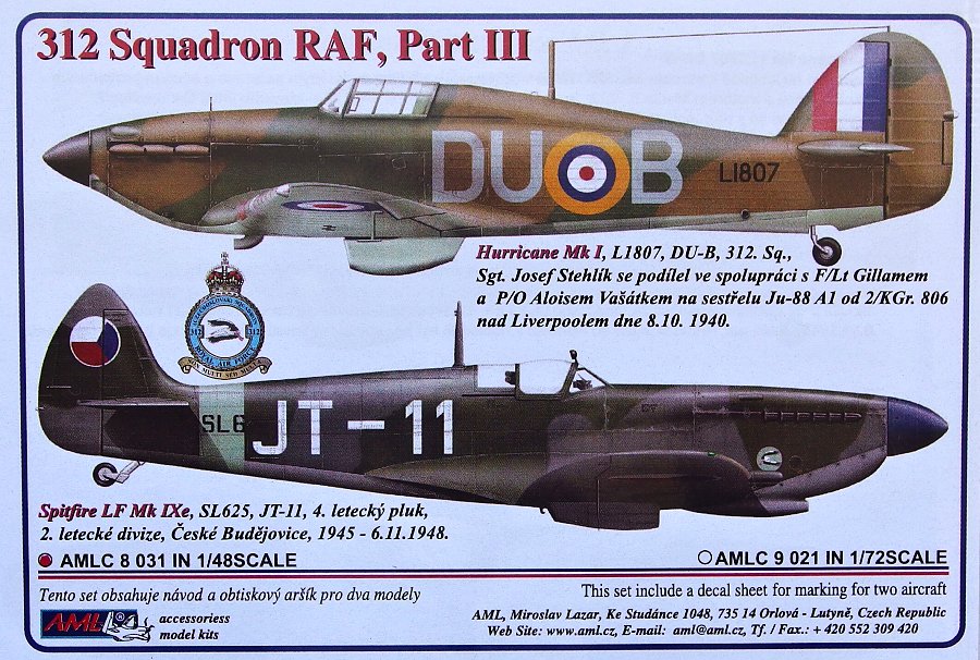 1/48 Decals 312 Squadron RAF Part III.