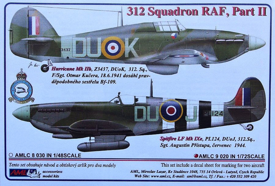 1/72 Decals 312 Squadron RAF Part II.