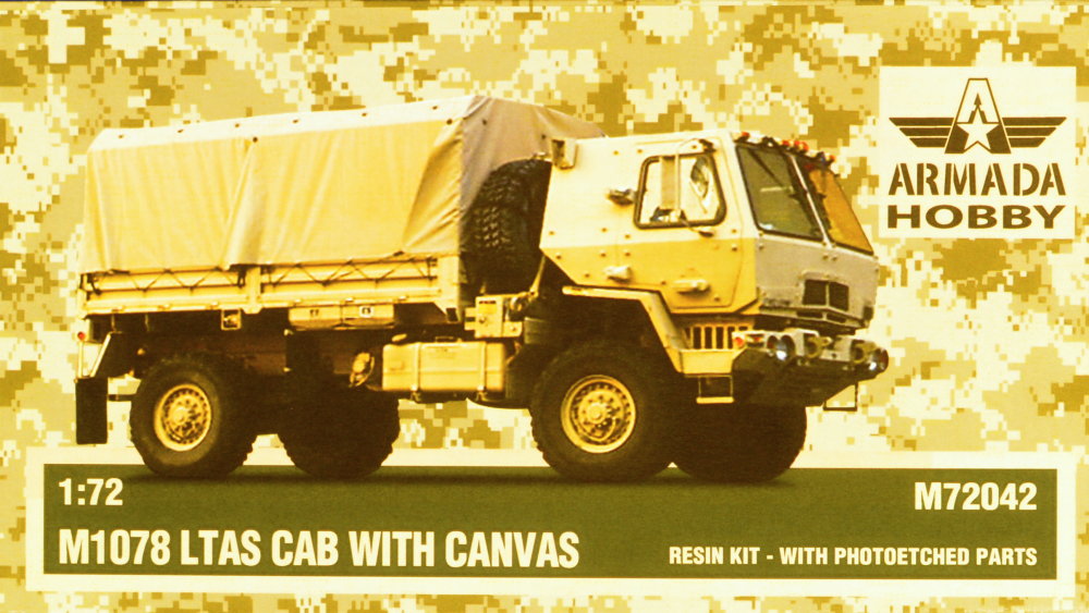 1/72 M1078 LTAS Cab with canvas (resin kit & PE)