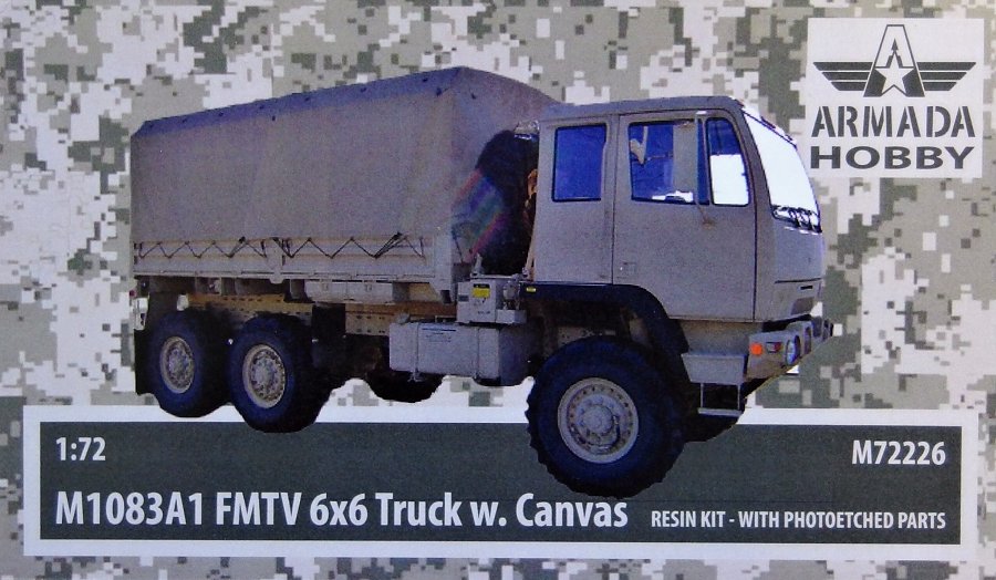 1/72 M1083A1 FMTV 6x6 with Canvas (resin kit&PE)