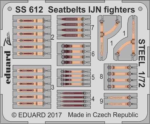 1/72 Seatbelts IJN fighters STEEL