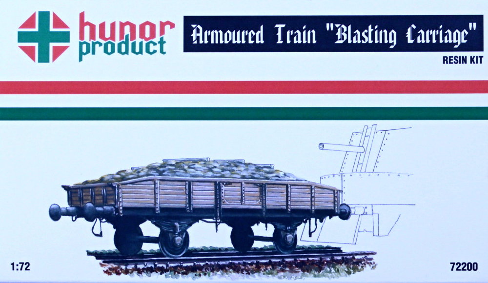 1/72 Armored Train 'Blasting Carriage' (resin kit)
