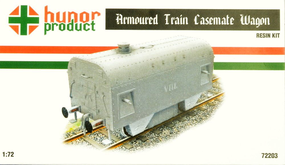 1/72 Armoured Train Casemate Wagon (resin kit)