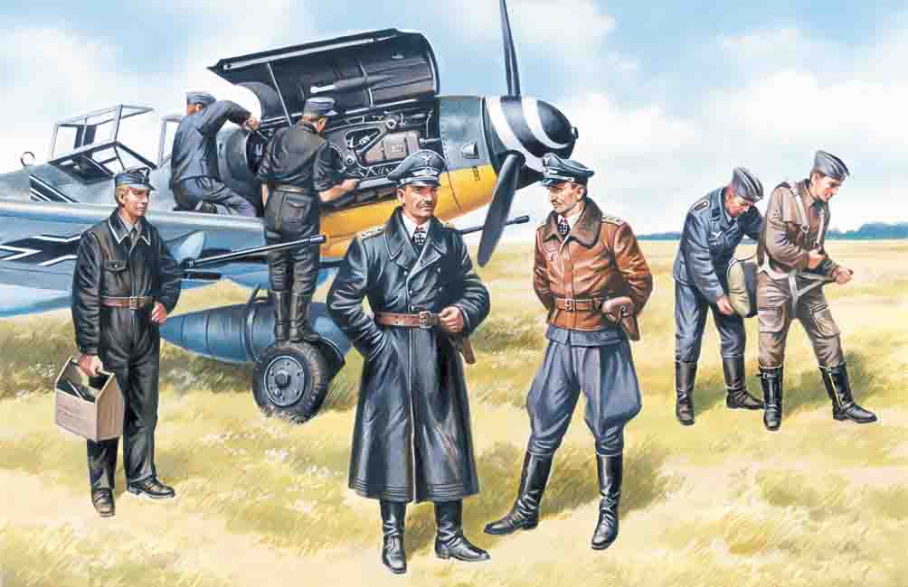 1/48 German Luftwaffe Pilots and Ground Personnel