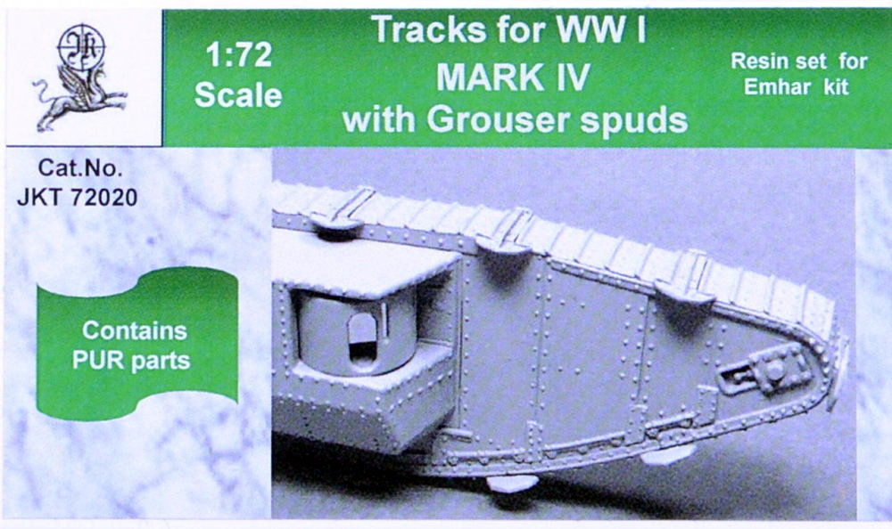 1/72 Tracks for WWI tank MARK IV w/ Grouser spuds