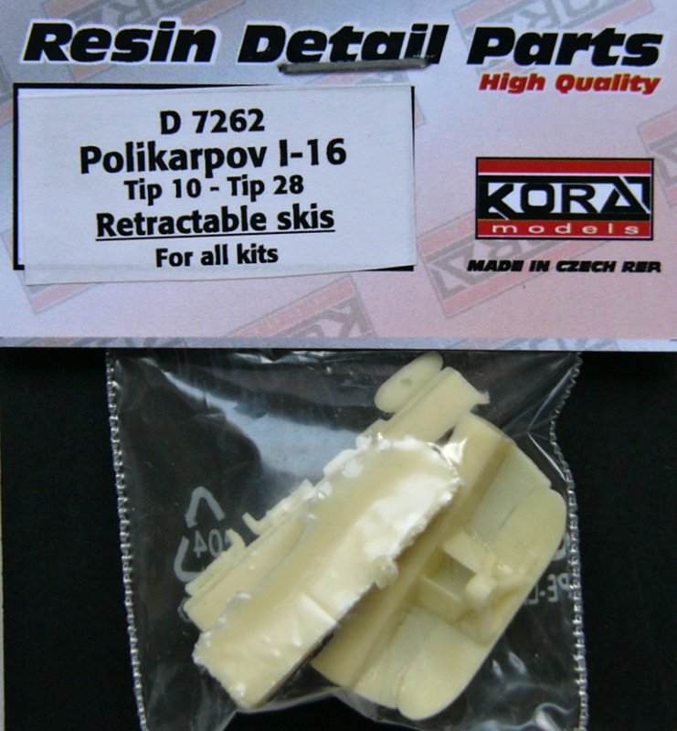 1/72 Reatractable Skis for I-16 Typ 10 - Typ 28