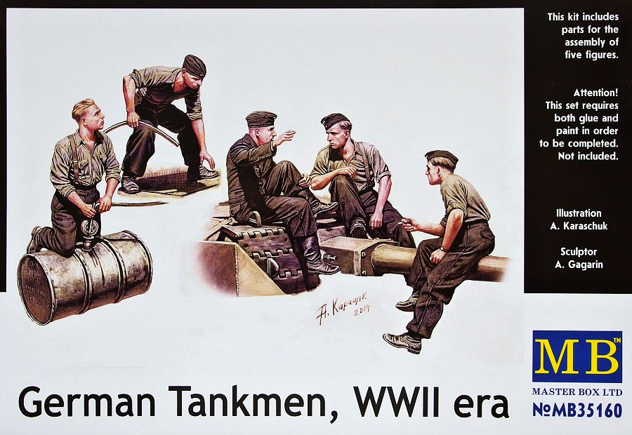 1/35 German Tankmen, WWII era (5 fig.)