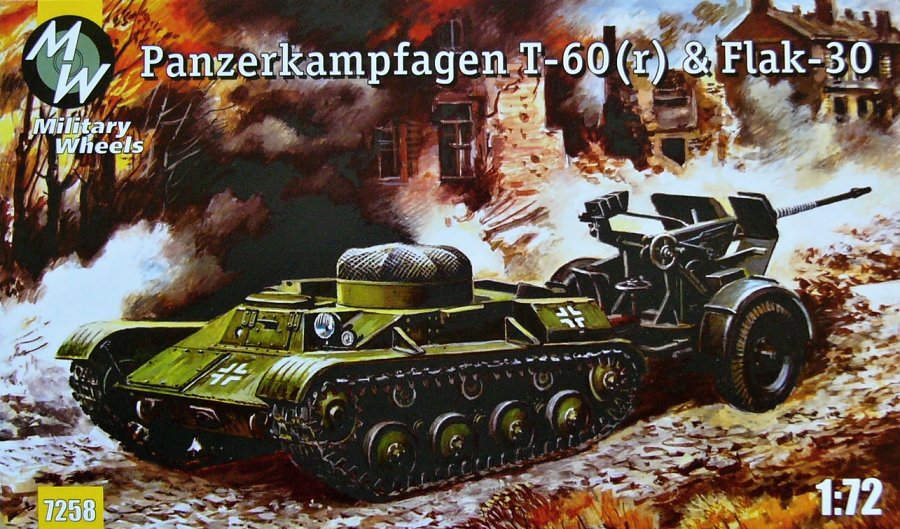 1/72 Panzerkampfwagen T-60(r) & Flak-30
