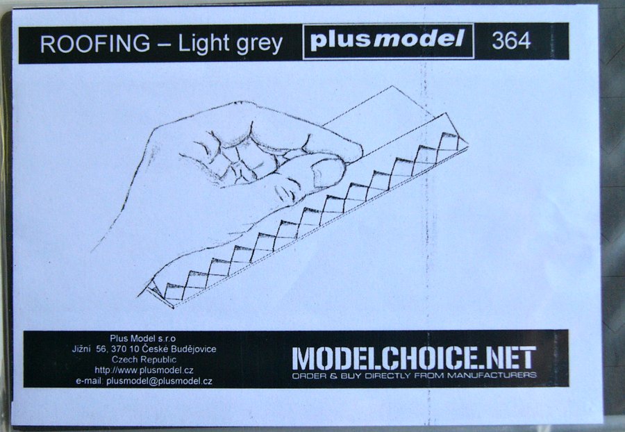 1/35 Roofing - light grey (laser carv. hard paper)
