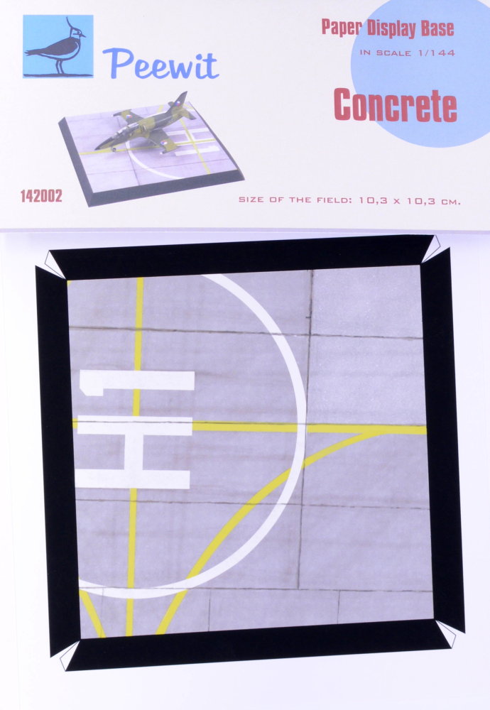 1/144 Paper Display Base - CONCRETE (BIG)