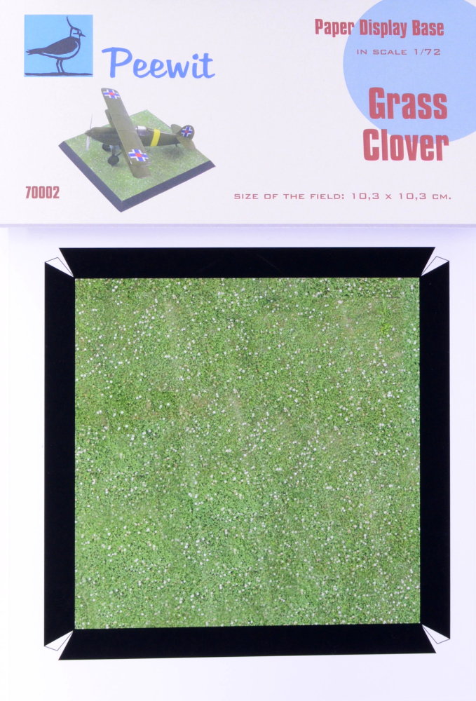 1/72 Paper Display Base - GRASS CLOVER