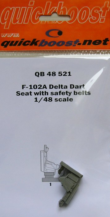 1/48 F-102A Delta Dart seat with safety belts