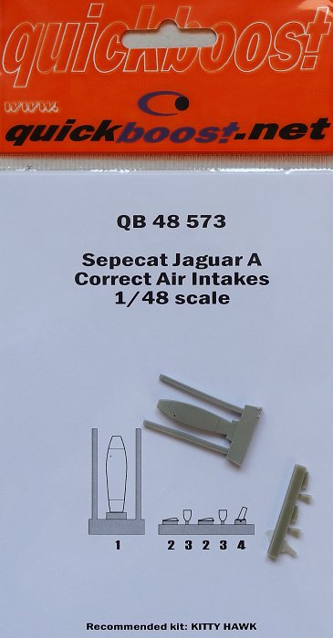1/48 Sepecat Jaguar A correct air intakes (KITTYH)