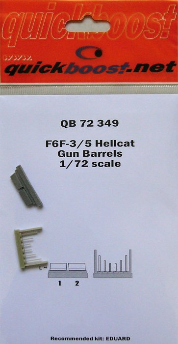 1/72 F6F-3/5 Hellcat gun barrels  (EDU)