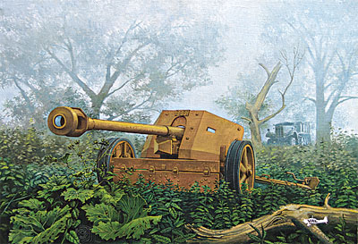 1/72 Pak-40 German WWII Gun