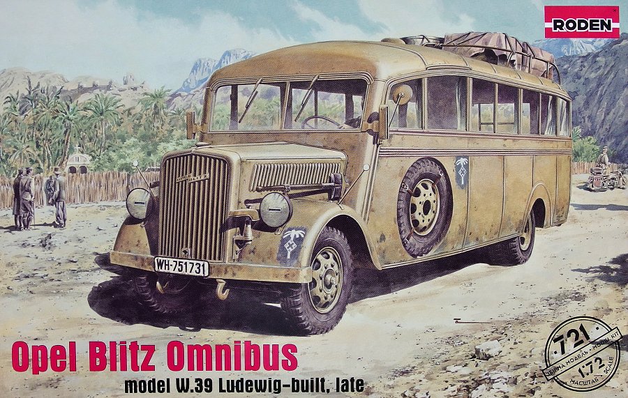 1/72 Opel Blitz Omnibus model W.39 Ludewig (late)