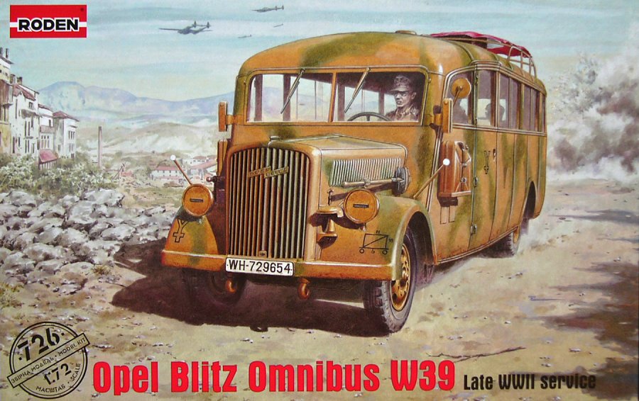 1/72 Opel Blitz Omnibus W39 (Late WWII service)