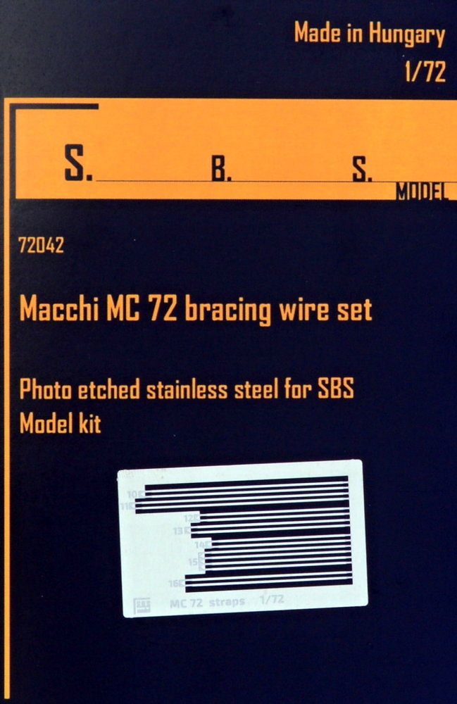 1/72 Macchi MC 72 bracing wire set (PE)