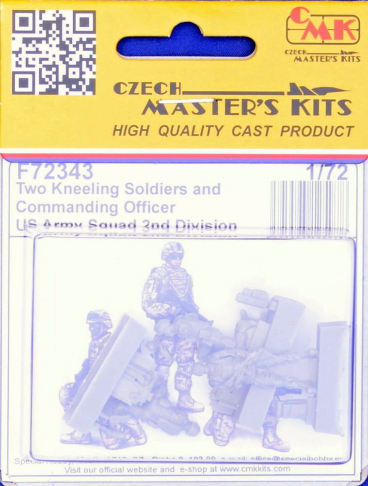1/72 US Army Infantry Squad 2nd Division (3 fig.)