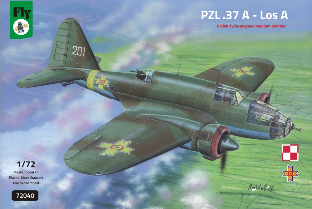 1/72 PZL-37A Los Polish Twin-engined Medium Bomber
