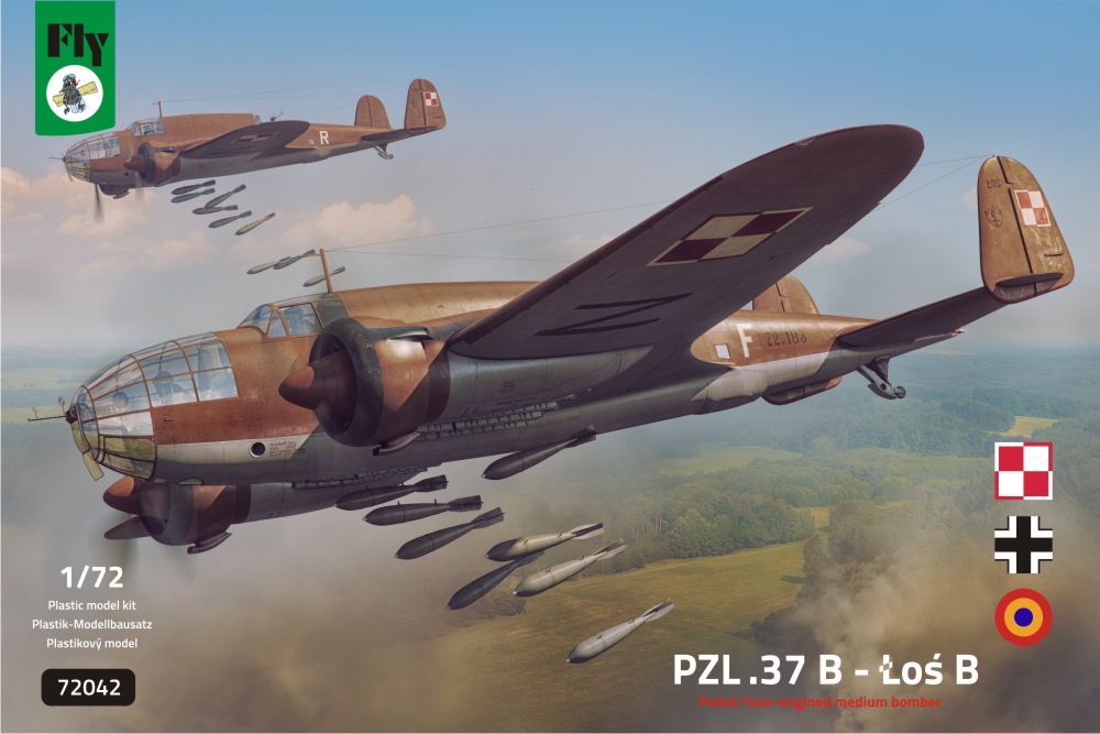 1/72 PZL-37B Los Polish Twin-engined Medium Bomber