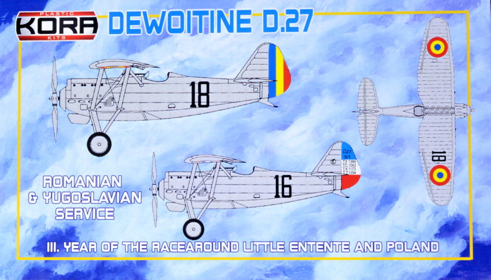 1/72 Dewoitine D.27 Romanian&Yugoslavian Service