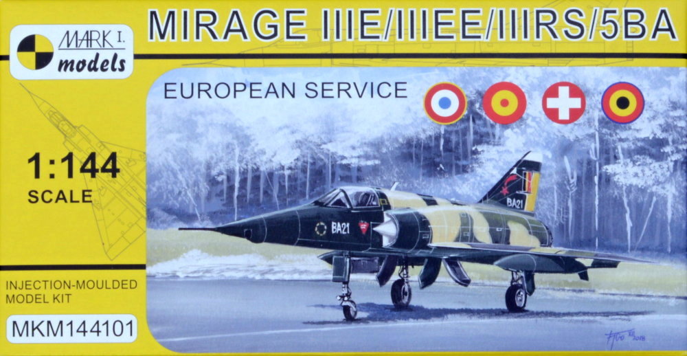1/144 Mirage IIIE/EE/RS/5BA 'European' (4x camo)