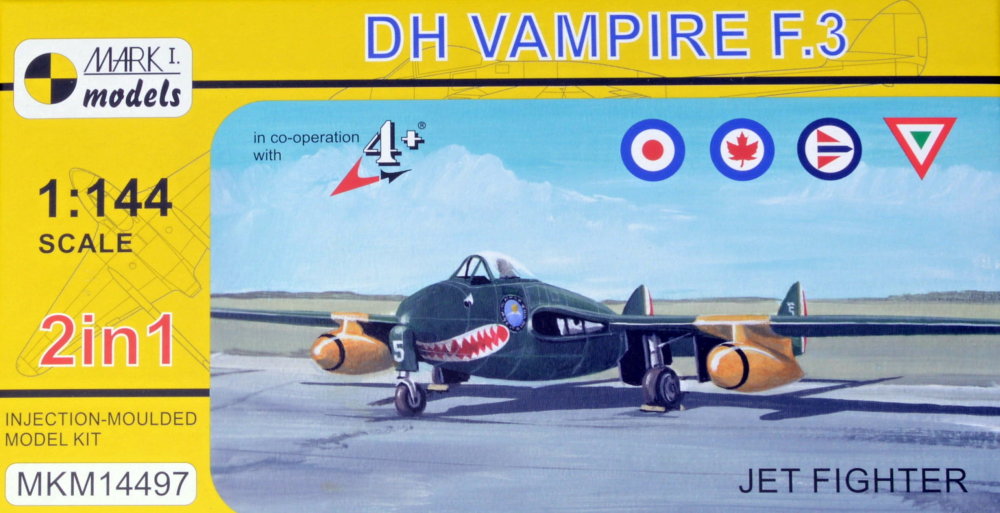 1/144 DH Vampire F.3 'Jet Fighter' (2-in-1)