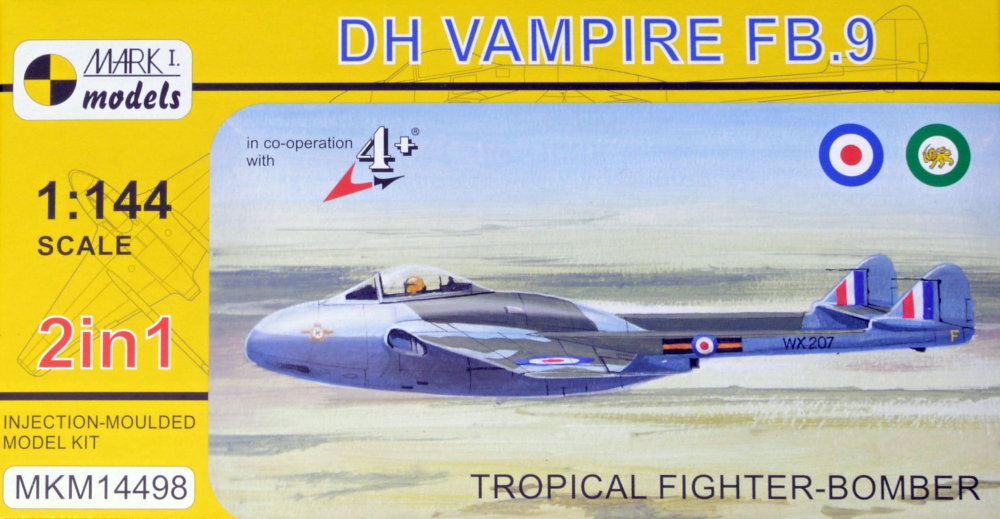 1/144 DH Vampire FB.9 'Tropical Fighter' (2-in-1)