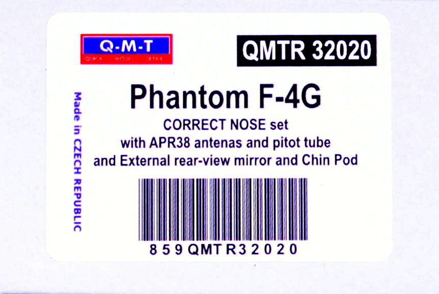 1/32 F-4G Correct nose w/ APR38 antenas,p.tube,pod