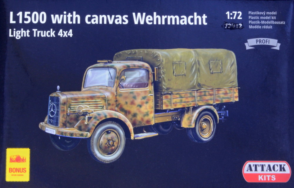 1/72 L1500 w/ canvas Wehrmacht Light Truck 4x4 