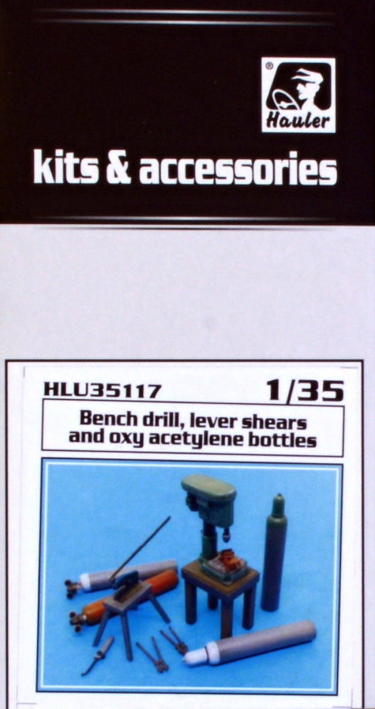 1/35 Bench drill-lever shears-oxy acetylen.bottles