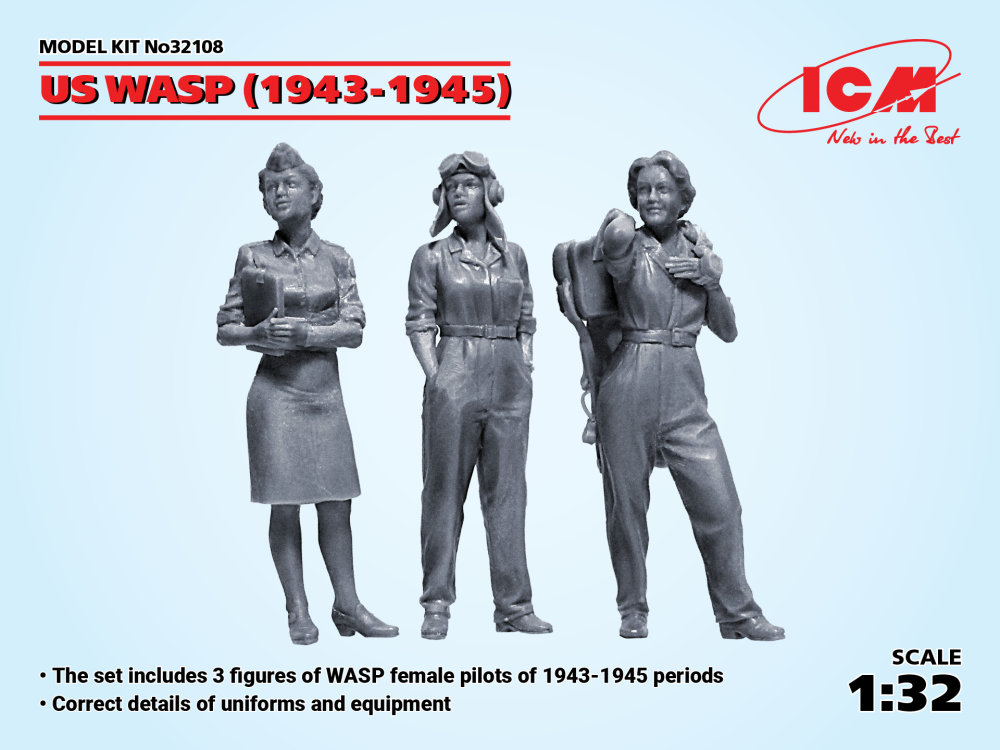1/32 US WASP 1943-1945 (3 fig.)