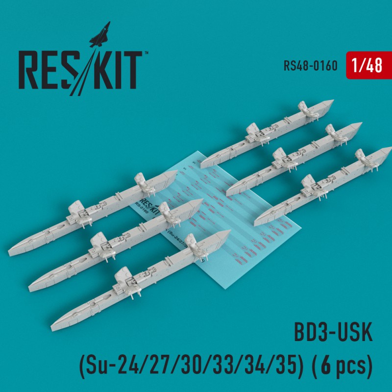 1/48 BDZ-USK Racks (Su-24/27/30/33/34/35) (6 pcs.)