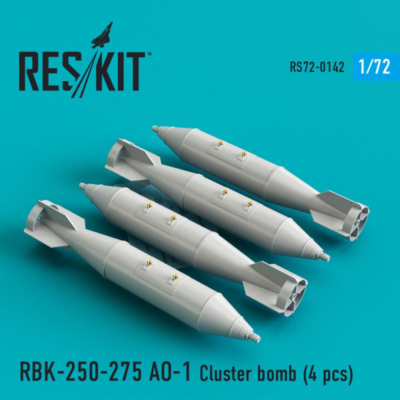 1/72 RBK-250-275 AO-1 Cluster bomb (4 pcs.)