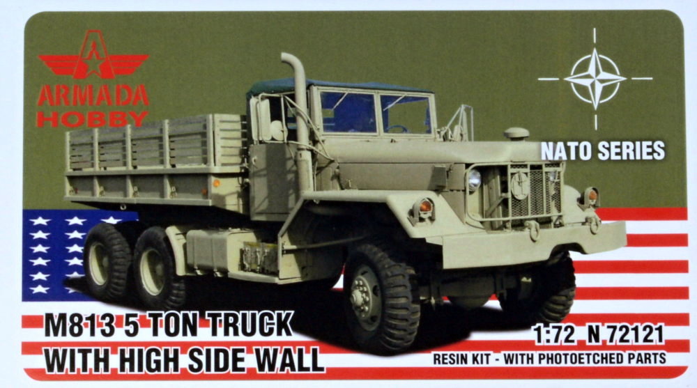 1/72 M813 5-ton Truck w/ High Side Wall (resin&PE)