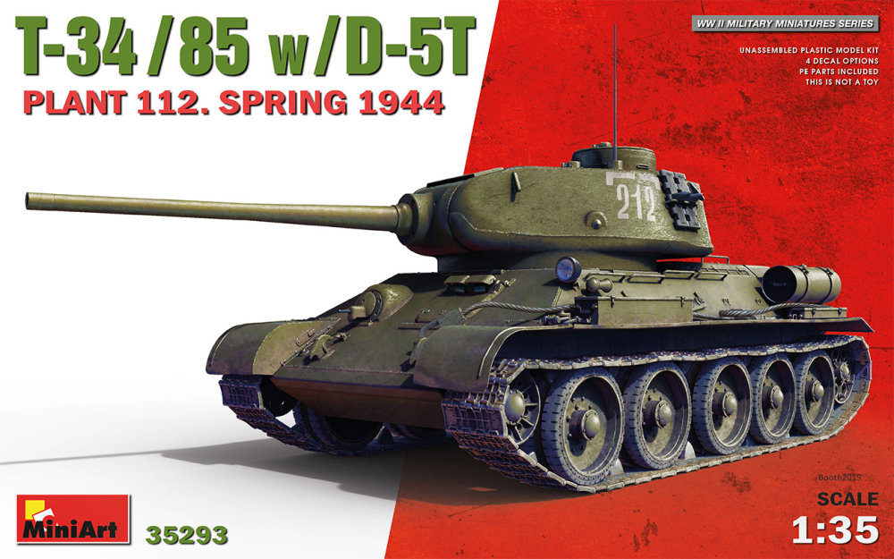 1/35 T-34-85 w/D-5T Plant 112, Spring 1944