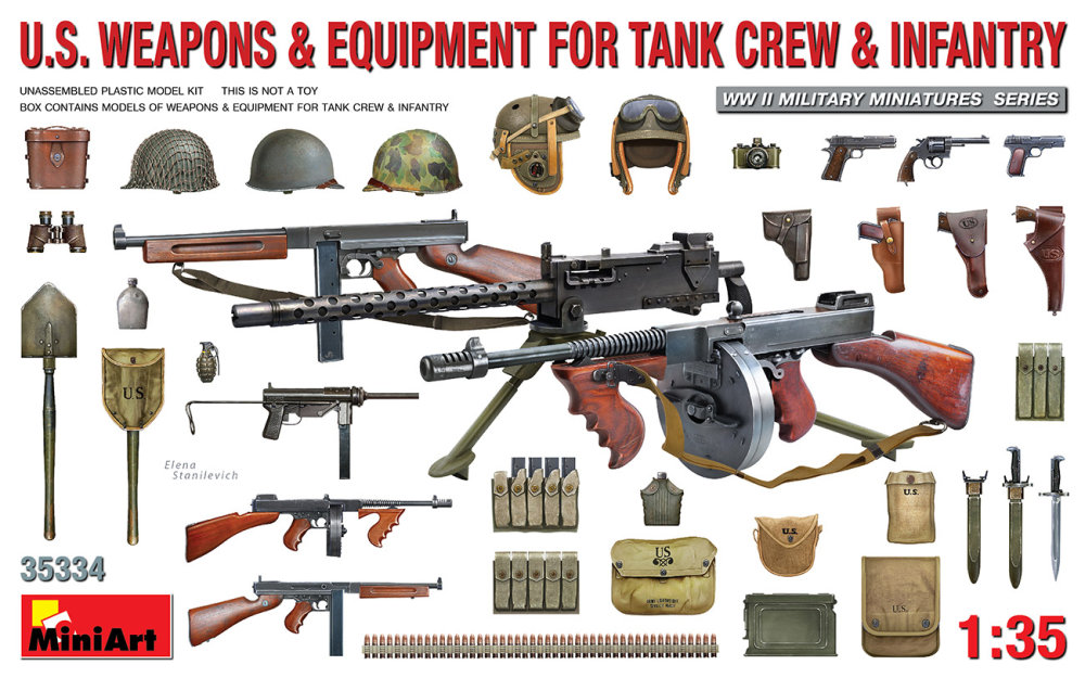 1/35 US Weapons & Equipment for Tank Crew&Infantry