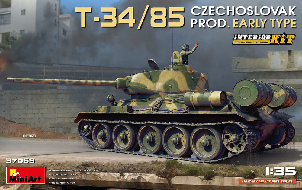 1/35 T-34/85 Czechoslovak Prod. Early w/ Inter.Kit