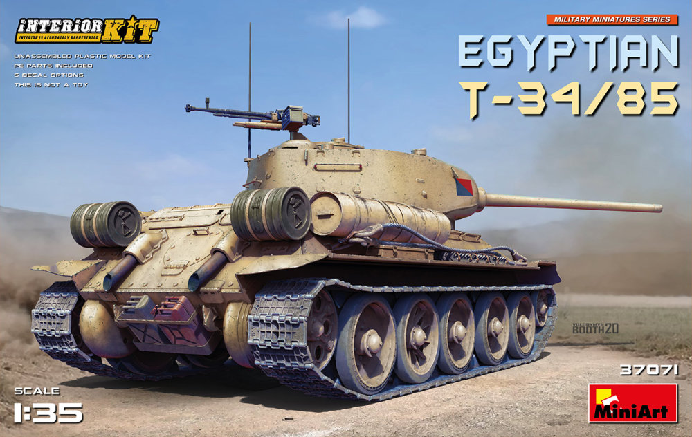 1/35 Egyptian T-34/85 with Interior Kit