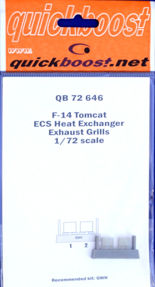 1/72 F-14 Tomcat ECS heat exchang.exh.grills (GWH)