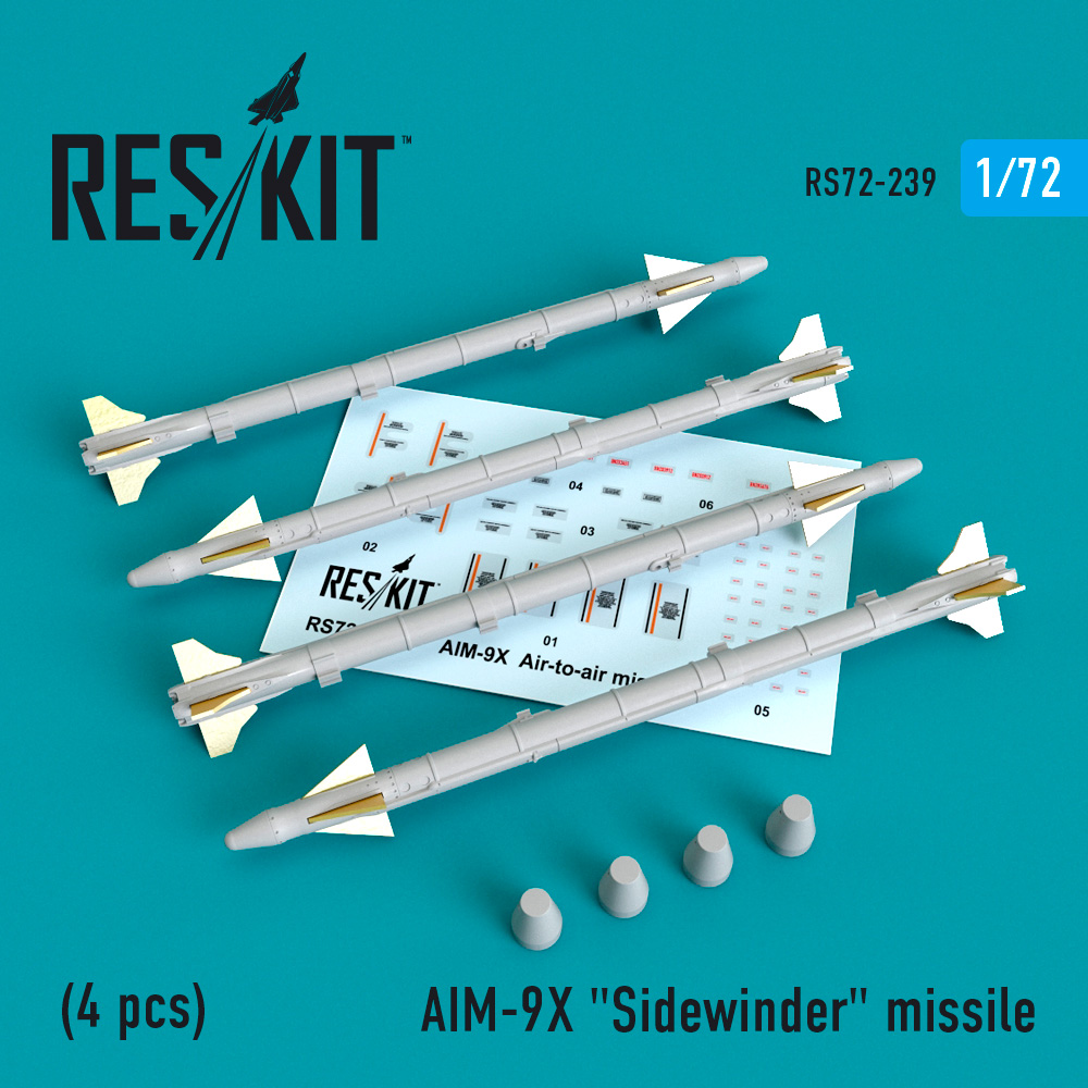 1/72 AIM-9X Sidewinder missile (4 pcs.) 