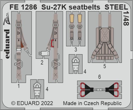 1/48 Su-27K seatbelts STEEL (MINIB.)