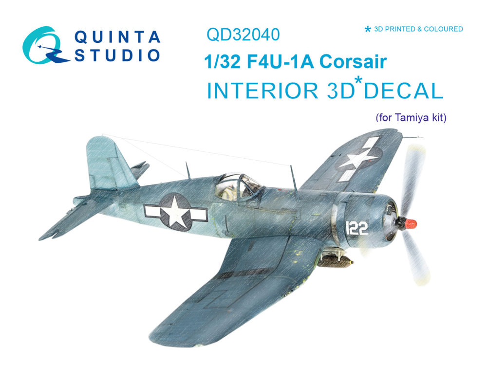 1/32 F4U-1A Corsair 3D-Print&colour Interior (TAM)
