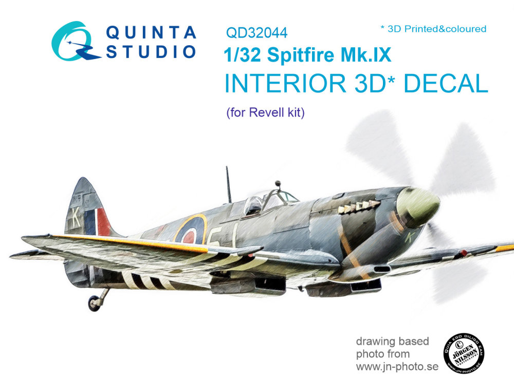 1/32 Spitfire Mk.IX 3D-Print&colour Interior (REV)