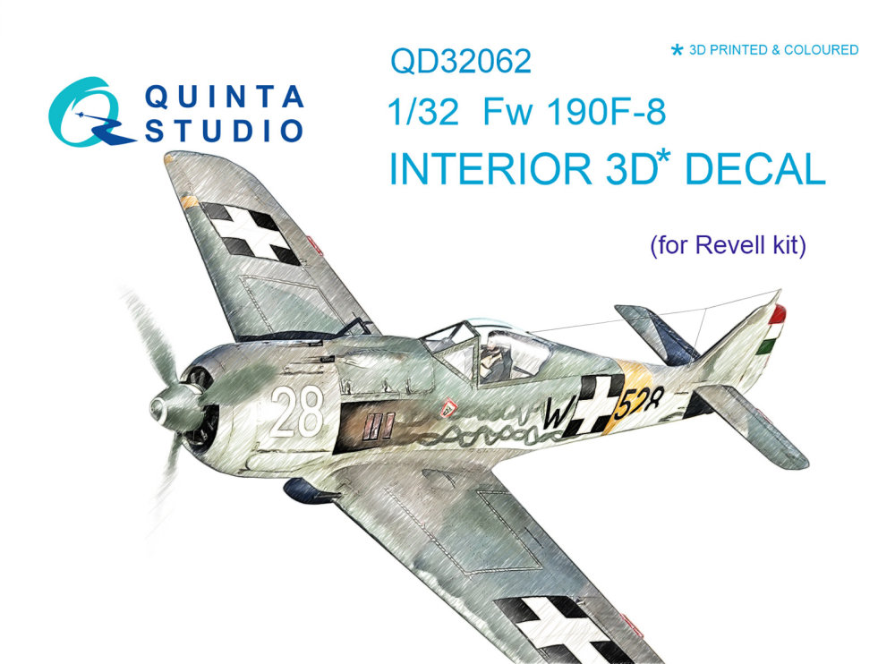 1/32 Fw 190F-8 3D-Print & colour Interior (REV)