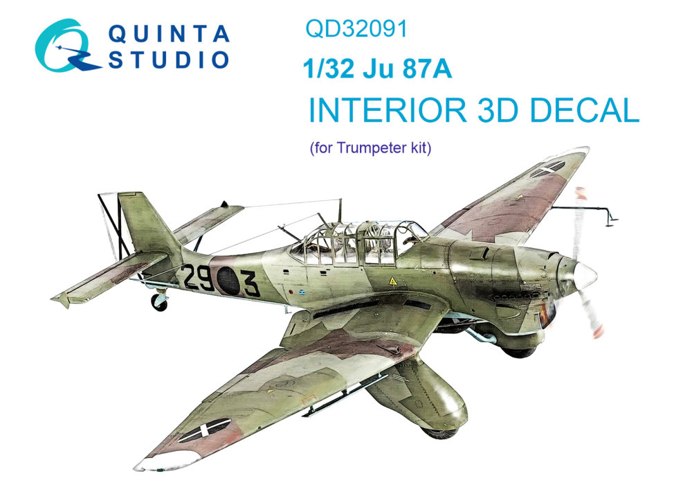 1/32 Ju 87A 3D-Printed&col. Interior (TRUMP)