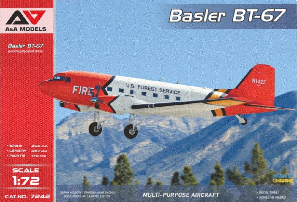 1/72 BT-67 (DC-3) Turboprop Utility Aircraft
