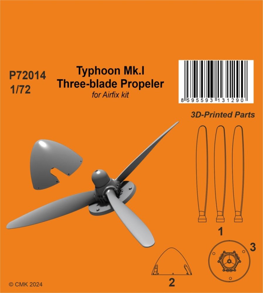 1/72 Typhoon Mk.I Three-blade Propeller (AIRF)